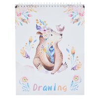 Kids Cartoon Sketchbook A4 Blank Thickened Coil Sketch Paper for Art Students Drawing