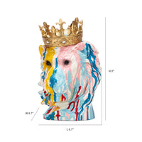 Creature-Head Bust Glossy Tabletop Bust Splash-Style