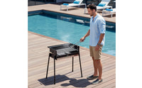 Stainless Steel Foldable Charcoal Grill Outdoor Folding Charcoal Grill Long-Lasting Easy to Clean for Backyard, Camping