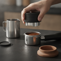 Self-Leveling Coffee Tamper with Gravity Distribution