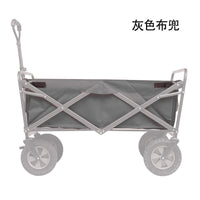 Portable Folding Four-Wheel Camping Cart with 600D Oxford Cloth