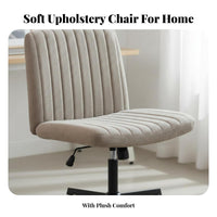 Armless Cross-Legged Chair Height Adjustable Office Furniture 360° rotate Rolling Casters for Students, Remote Workers
