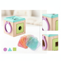Child-Centered Shape Sorter Box Multifunctional Sorting Box with Blocks Interactive Toy with Sorting Shapes Safe for Toddlers, Daycare