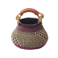 Wicker Storage Basket Practical Basket with Handle Boho for Shelf Styling