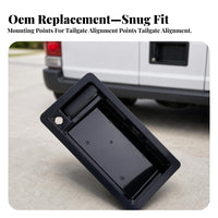 Black Tailgate Grip Panel