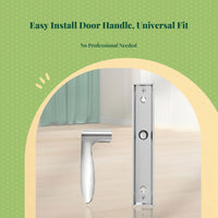 Adjustable privacy door handle, durable