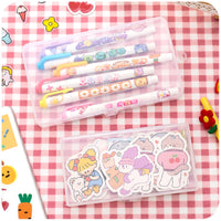 Desktop Stationery Storage Box for Stickers, Notes, and Pens