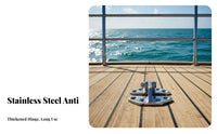 Sturdy Duty Stainless Steel Hinge Seaworthy Grade Boat Hinge Hardware Fitting Rust-Resistant Rustproof for Yacht