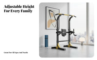 Stable Design Standal Single Standing Pull-up Bar Heavy-Duty Steel Frame Standal Single Standing Pull up Bar High Weight Capacity Multi-Function Workout Station Comfortable Padding for Adults, Students, Indoor, Strength Training, Bodyweight Exercise