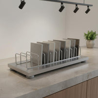 Tile Sample Display Stand Sturdy Duty Tile Display Rack Stone Sample Stand Stable Design Desktop Material Holder for Retail Shop