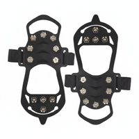 Ice Cleats, 11-Tooth Non-Slip, Hiking, Outdoor Gear