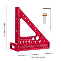 Multifunction Angle Measuring Ruler Rust Resistant Woodworking Protractor