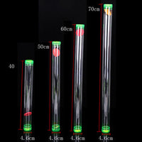 Fishing Float Storage Tube with Sealed Cap, Transparent Fishing Bobber Container for Angling Accessories