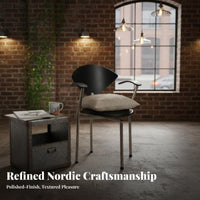curved-spine spinerest Chair Nordic design Armchair Minimalist design design for Adults