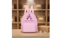 Lightweight Sequin Dance Bag Large Capacity Ballet Backpack Adjustable Padded Straps Girls Ballet Backpack Wear-Resistant Nylon for Young Dancers, Kids, Toddlers, School, Travel