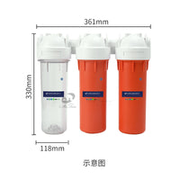 10-inch Triple Water Filter Housing for RO Systems and Home Water Purifiers