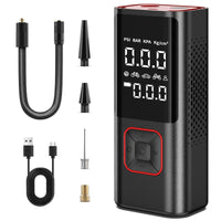 Portable Car Tire Inflator with Digital Display, 12V, Lithium Battery