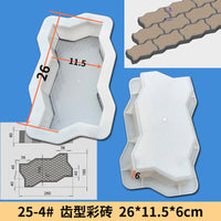 Color Brick New Product Foreign Trade Hollow Brick Jiaxing Zhihua Mold Factory Wholesale Color Brick Mold