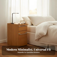 Cylindrical Storage Cabinet Multi-Functional Nightstand No Assembly Required