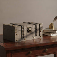 Storage Chest with Hinged Top Rustic Storage Chest Decorative Furniture for Living Room