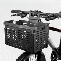 Folding Bike Basket Removable Front Bike Basket Heavy Duty for Shopping