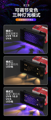 Reptile UVB 10.0 Basking Light Bar, 4W/8W/12W, DC12V, EU Plug
