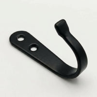 10 Pack Black Metal Hooks, Screw Mount Towel Hook for Bathroom Laundry, Organising Hooks for Coats Bags, New Chinese Design Wall Hooks