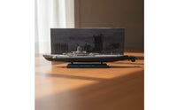 Undersea Vessel Model with Display Base Scale Tabletop Undersea Vessel Model Design for Collectors, History Enthusiasts