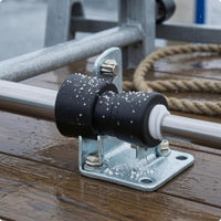 191 Mm Long Boat Haulage Roller Narrowed Center Bottom Haulage Wheel Widened Ends Molded Cylindrical Roller Through-Hole