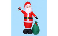Quick Setup Inflatable Santa with Gift Bag Secure Giant Santa Inflatable Oversized Bright for Homeowners