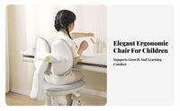 Ergonomic Student Posture Chair Height Adjustable Ergonomic Splitsupport Structure Chair Stable Base Non-Slip Foot Pads