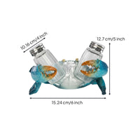 Seasoning and Pepper Holder Sturdy Construction Turtle Seasoning Shaker Holder