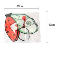 Wings 2-Piece Antenna Headband Transparent Panels for Halloween, Dress-up Party