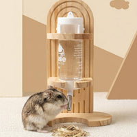 Hamster Water Bottle with Stand Stable Waterer Detachable for Cages, Hamsters