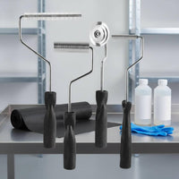 4 Pieces Fiberglass Bubble Roller Even Finish Resin Roller Tool Set