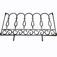 Cast Iron Garden Fence Panel for Lawn, Balcony, and Flower Bed Decoration