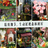 DIY Miniature House Kit Forest Whisper with Tools and Glue