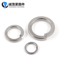 Stainless Steel Split Lock Washers for Industrial and Construction Applications
