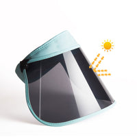 Women's Summer Polarized Sun Hat with Face Shield, Wide Brim UV Protection for Outdoor Cycling