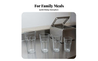 Long-Lasting Octagonal Water Cup Lightweight Plastic Tumbler Stackable for Restaurant Owners, Party Hosts, Cafeteria, Parties, Everyday Use