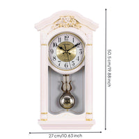Wall Clock with Pendulum Ornate Pendulum Wall Clock Retro for Study