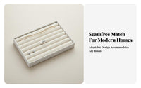 Compartmentalized Jewelry Holder Soft textile Insert Stackable soft textile Tray Set for Women