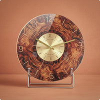Vinyl Vinyl-Inspired Timepiece Creative Design Bauhaus Aesthetic Timepiece