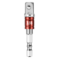 Socket Adapter with Hex Shank Secure 3/8 Socket Adapter Resistant