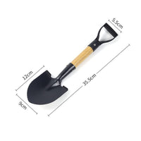 Garden Spade Heavy Duty D Handle Portable for Outdoor, Camping