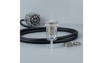 Transparent Fuel Filter with Metal Mesh Compact Inline Fuel Filter Corrosion-Resistant Universal