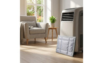 Quilted Portable Air Conditioner Hose Cover with Zipper Padded Portable Air Conditioning Exhaust Hose Sleeve Energy-Saving Easy to Install