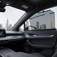 Auto-Retractable Windshield Space-Saving Retractable Car Glare-Reducing Car Window Shade with Metal Frame for Drivers, Commuters