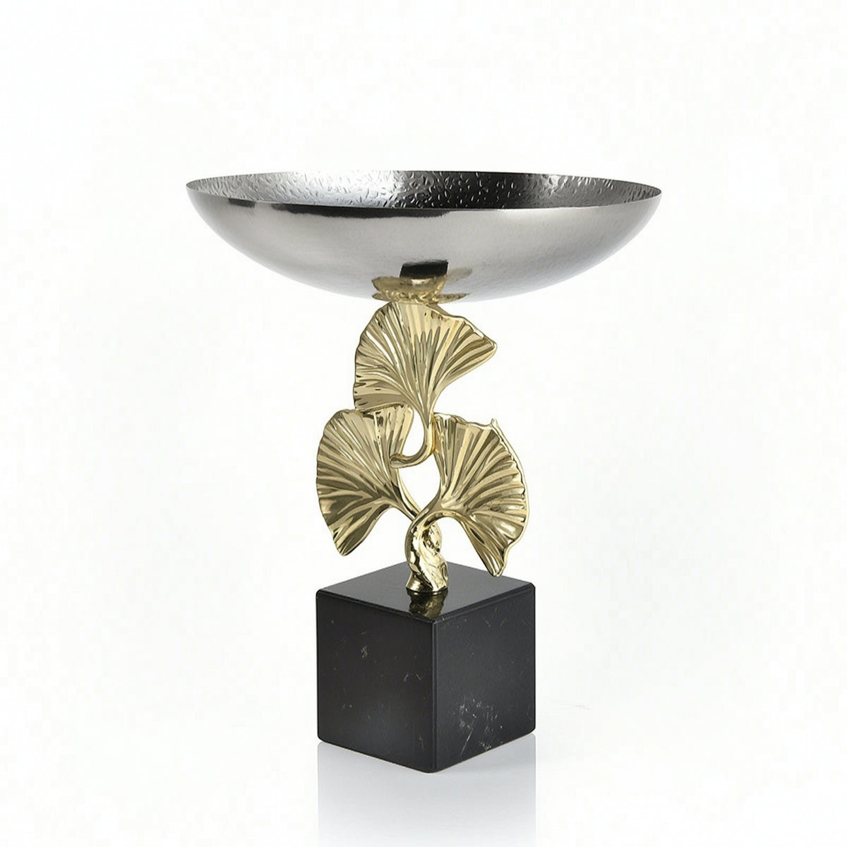 Fruit Bowl Stand Textured Tabletop Centerpiece Gold-Colored for Dining Table