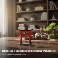 Japanese Torii Resin Figurine, Desktop Ancient Architecture Model
